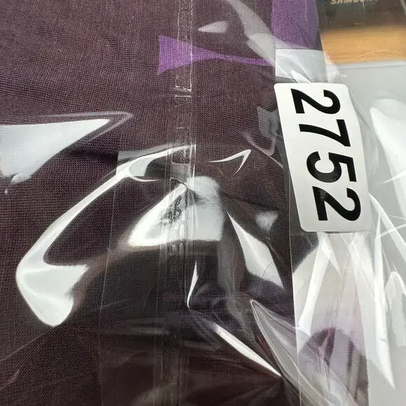 Boden Dress Womens 12R Purple Floral V Neck 3/4 Length Sleeve Midi Preppy Career - Picture 10 of 10